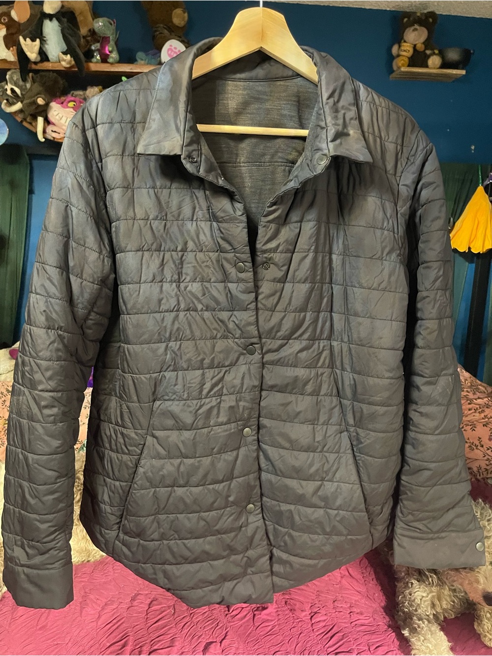 lululemon athletica Quilted Packable Jacket - Charcoal Gray